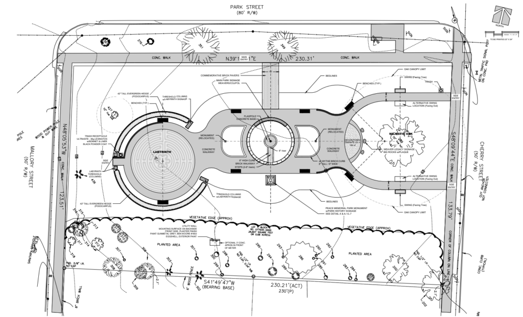 Riverside Avondale Preservation - Peace Memorial Park Site Plan